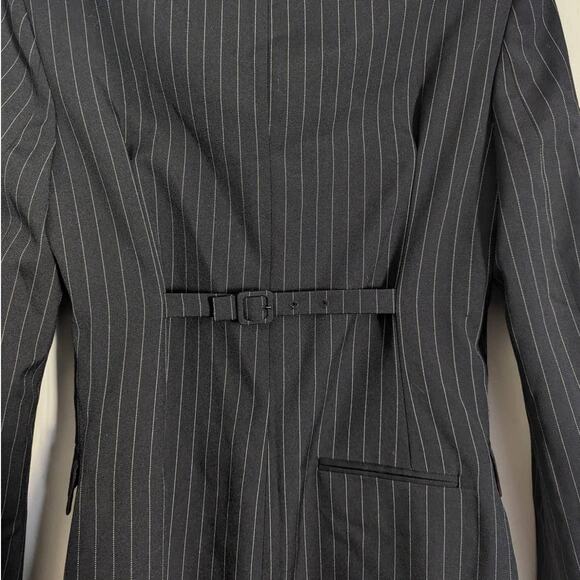 Zara Campaign Collection Special Edition Pinstripe Dress Jacket Coat, Size Small - Picture 8 of 11